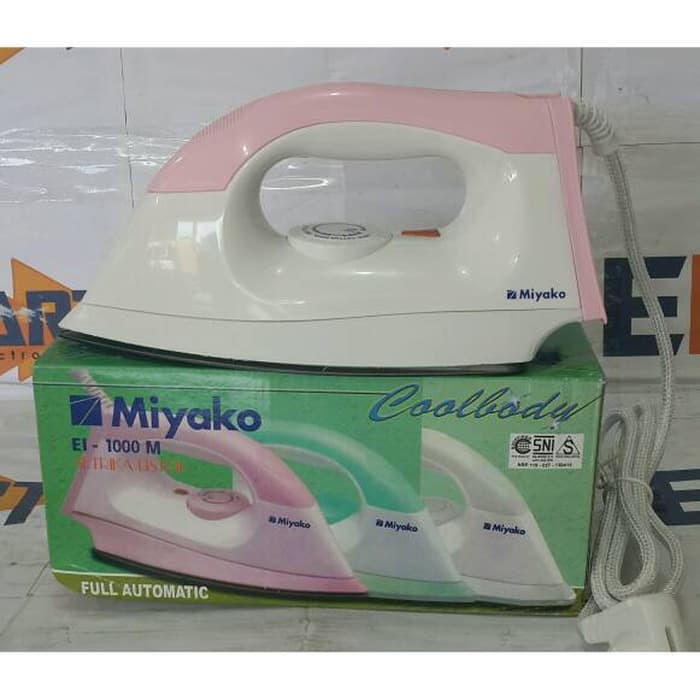 Setrika Listrik Anti Lengket Dry Iron EI 1000M - 1000 M - EI1000M Original