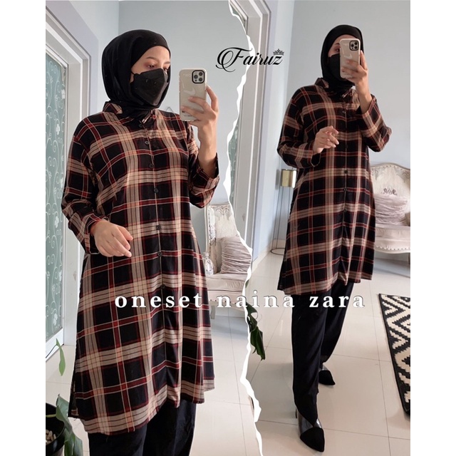 Daster Arab FAIRUZ NAINA Baju Setelan Katun Rayon Zara Premium