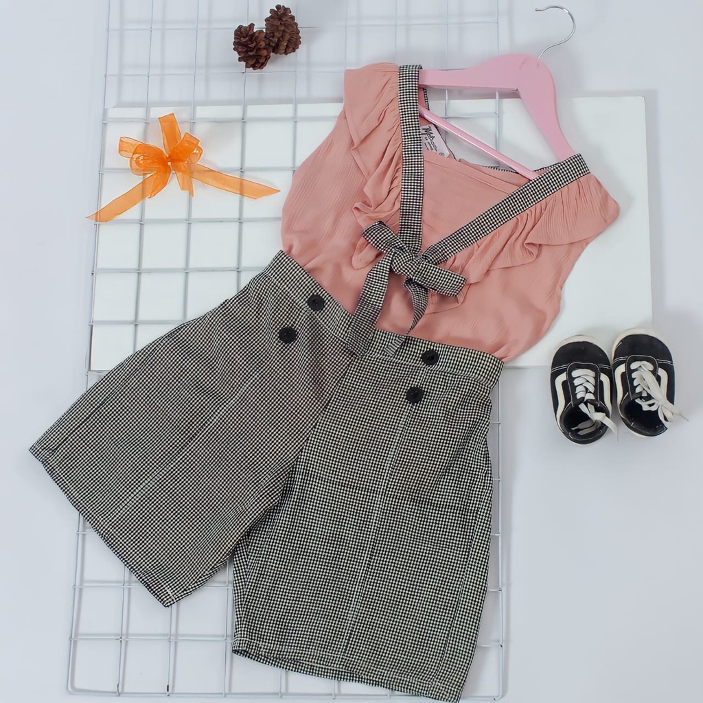 KALILA - TANISHA Setelan Baju Anak Perempuan Umur 3 - 7 Tahun / Bahan Cringkle