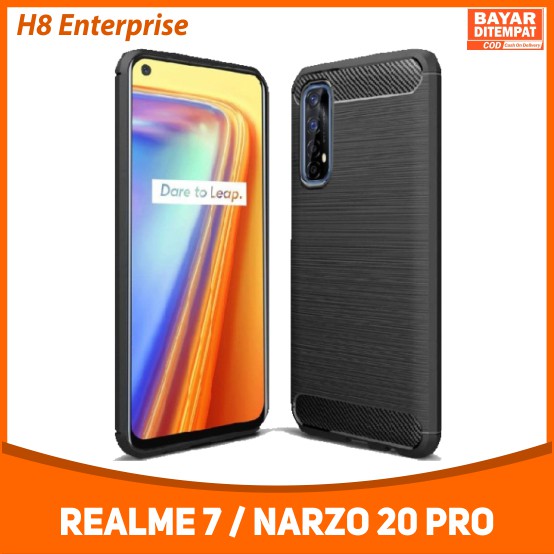 Casing Softcase OPPO Realme 7 / Narzo 20 Pro IPAKY Carbon Fiber Matte Softcase