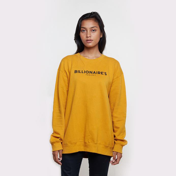 BILLIONAIRES PROJECT OUTER - BASIC SWEATSHIRT YELLOW - M FASHION PROMO