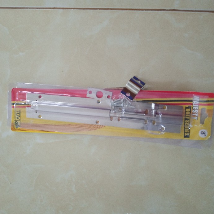 Grendel Kunci Stainless 8 / Slot Pintu / Barrel Bolt