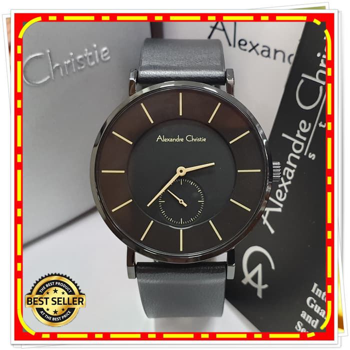 ALEXANDRE CHRISTIE AC 8484 PRIA FULL BLACK LEATHER BLACK ORIGINAL
