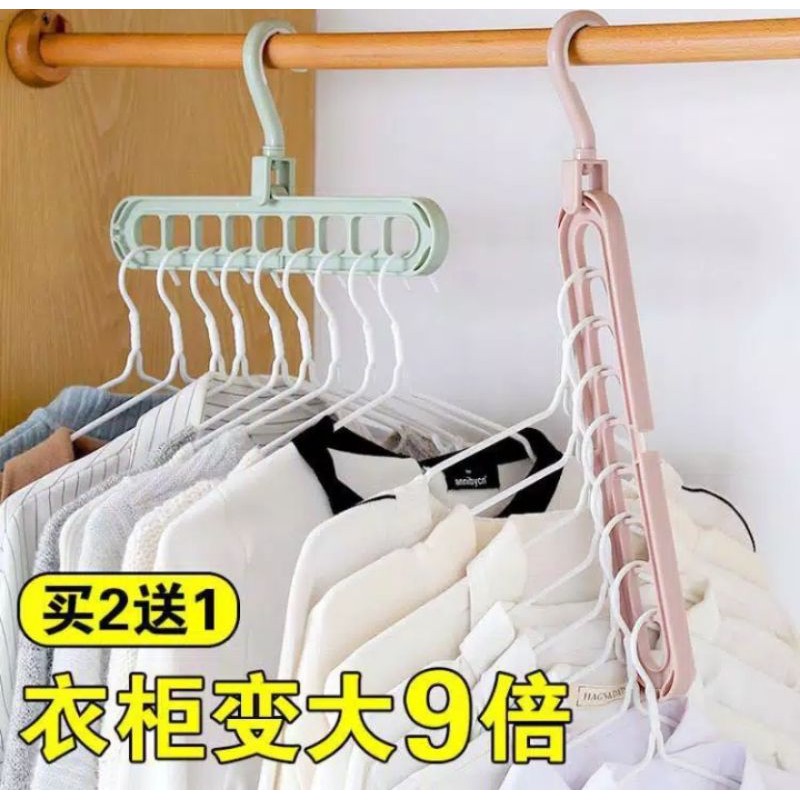 Magic Folding Hanger Gantungan Baju Instan Jemuran Baju