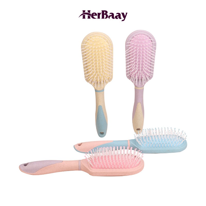 

Herbaay Sikat Rambut dengan Bantalan lembut Sikat Rambut untuk Pria Wanita dan Anak-anak