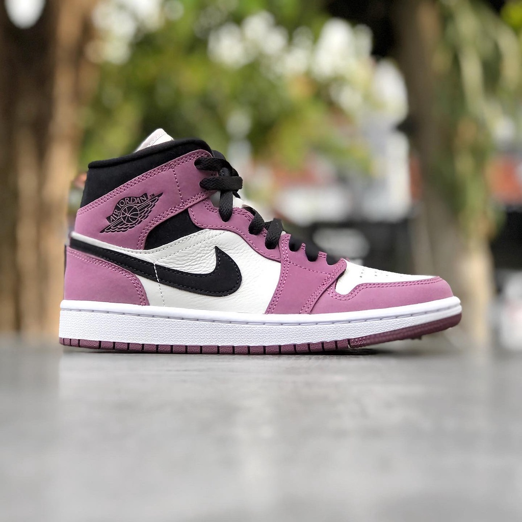 Air Jordan 1 Mid Berry Pink 100% Original