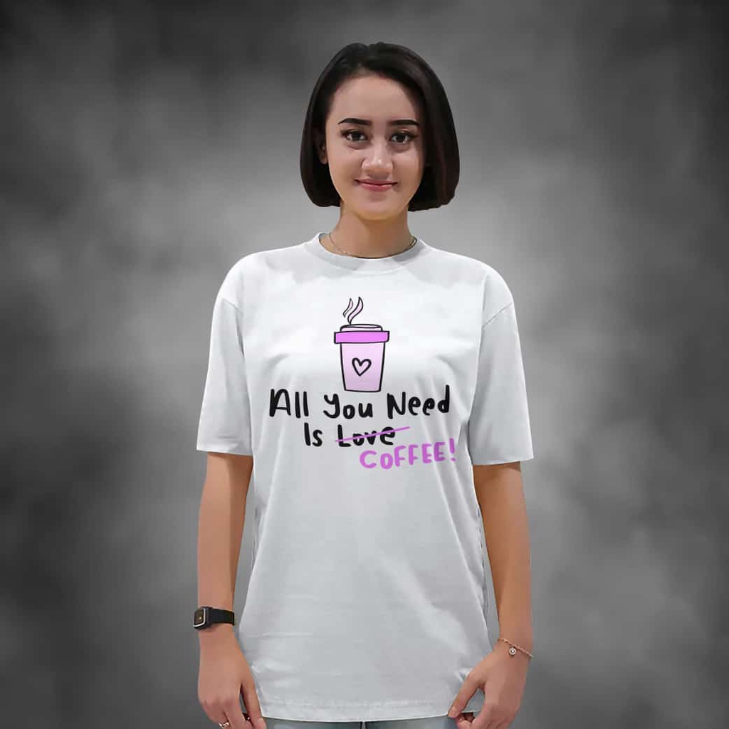 Kaos Wanita Lengan Pendek Buterfly Warna Putih Atasan