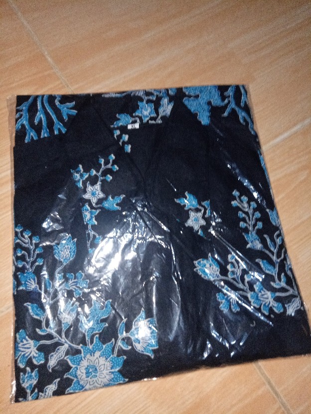 Kemeja Batik Terlaris Sakura Biru Dan Pink