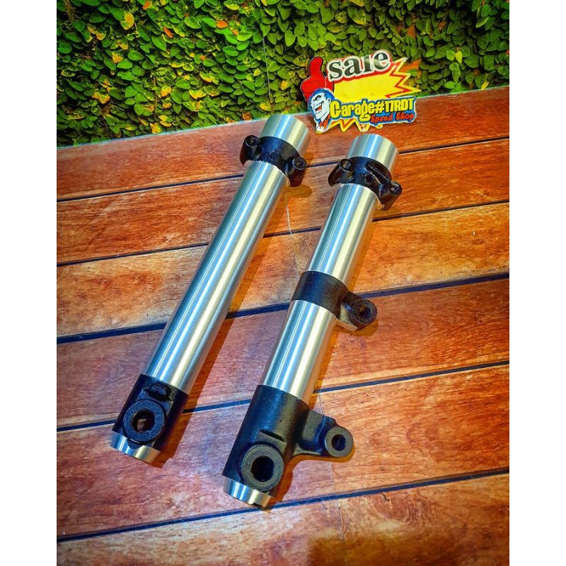 Tabung Bottom Shock Depan Sonic 125 150 Nova Dash Bubut Black Polish As 26Mm Original Honda Thailand