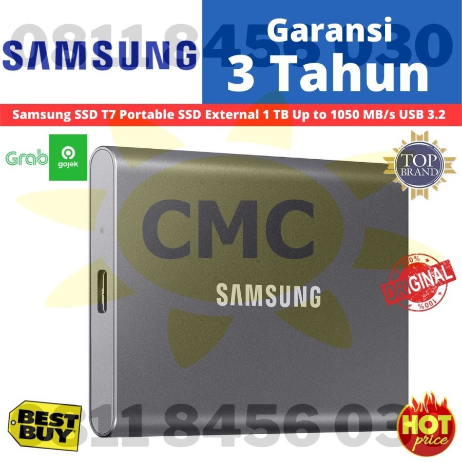 Samsung SSD T7 Portable SSD External 1 TB Resmi