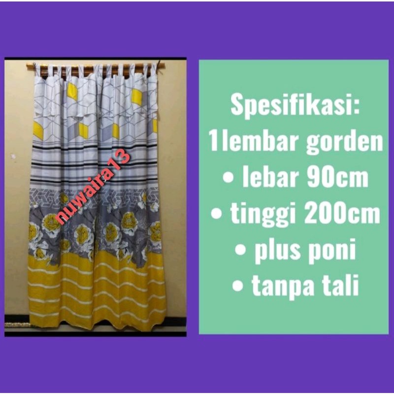 Gorden Pintu/gorden tali/gordeng pintu cantik elegan/gordeng minimalis/gordeng murah/grosir gorden/g