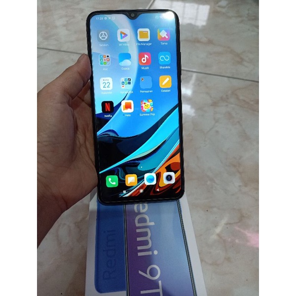 second xiaomi redmi 9T ram 6gb/128gb Fullset