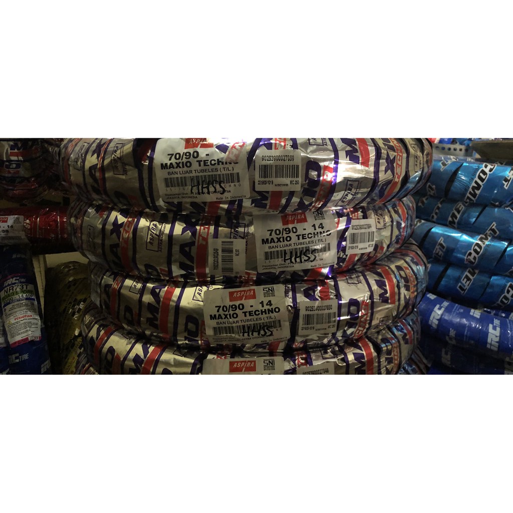 BAN TUBELESS MAXIO TECHNO 70/90-14 MATIC MIO / XEON / BEAT / VARIO