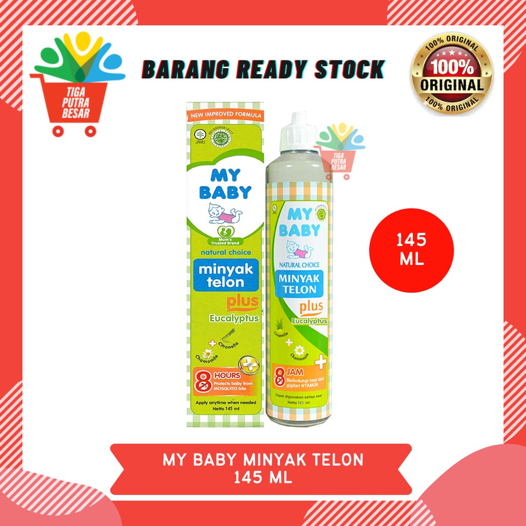 MY BABY MINYAK TELON PLUS EUCALYPTUS 8 JAM ANTI NYAMUK 150 ML