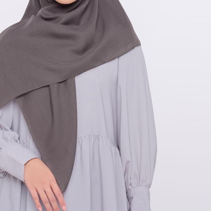 ✫ ZM Zaskia Mecca - Sadi Shade Of Brown Ash Hijab Kerudung Segi Empat ✳