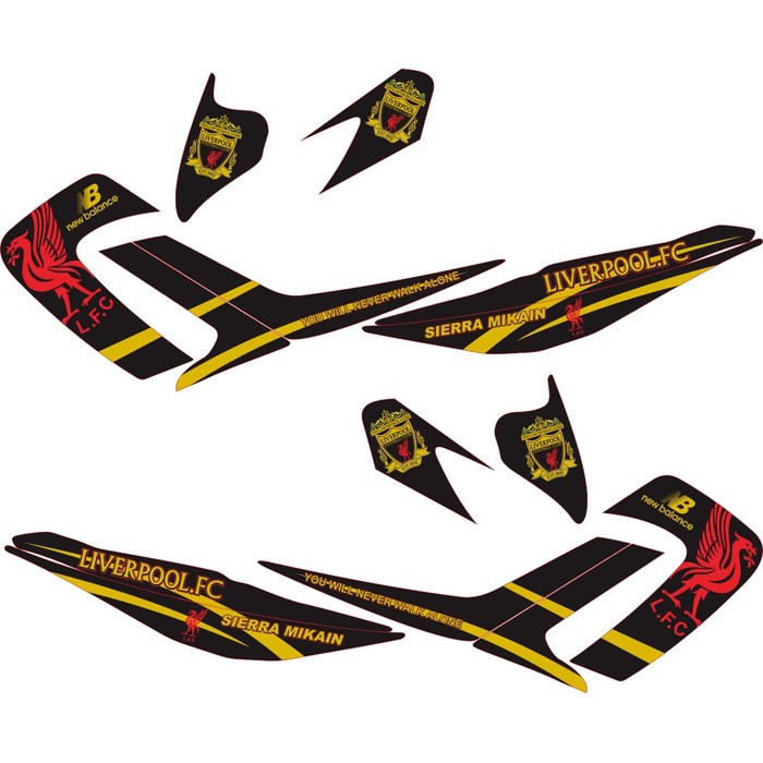 Sticker Satria FU 2010 - 2013 Striping Liverpool