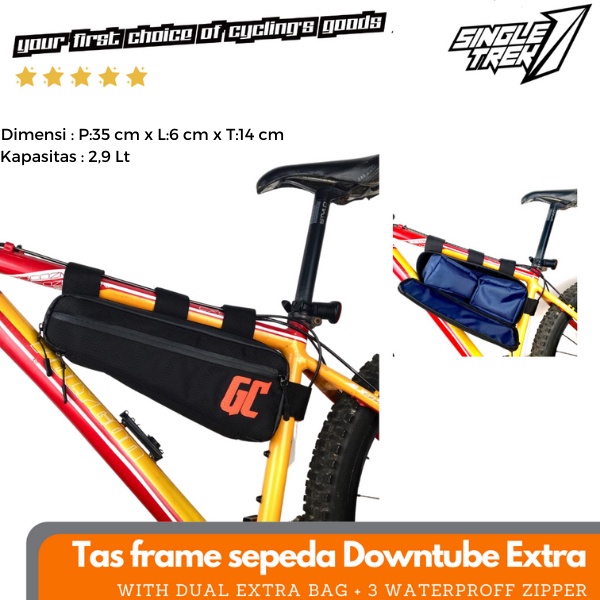 Tas Frame DownTube Sepeda Cycle Cross Sepeda Gunung MTB