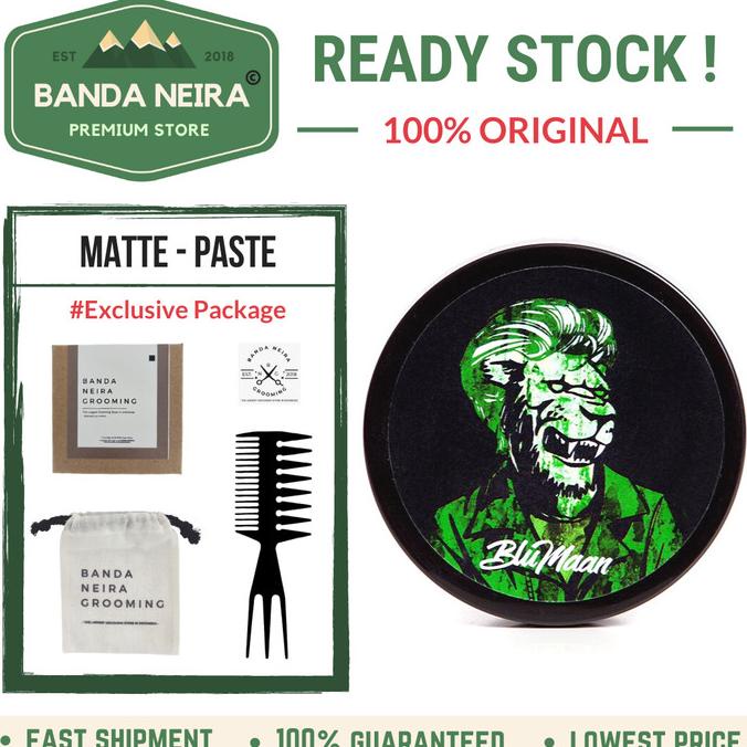 PROMO BluMaan Monarch Matte Paste Pomade Original Impor Murah