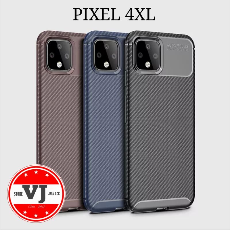 Softcase Google Pixel 4XL Case Carbon Rugged Silicon Pixel4XL