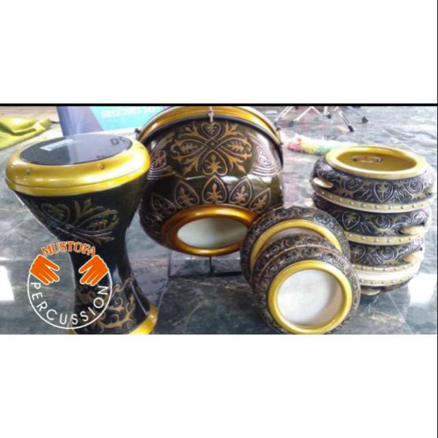 Rebana ukir Jepara full set