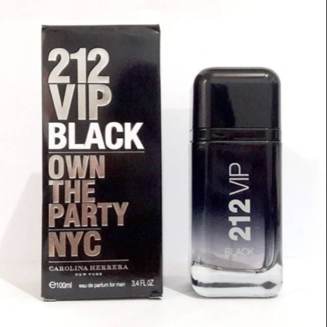 Parfum Original Singapura Carolina Hererra 212 VIP Black Men 100ml
