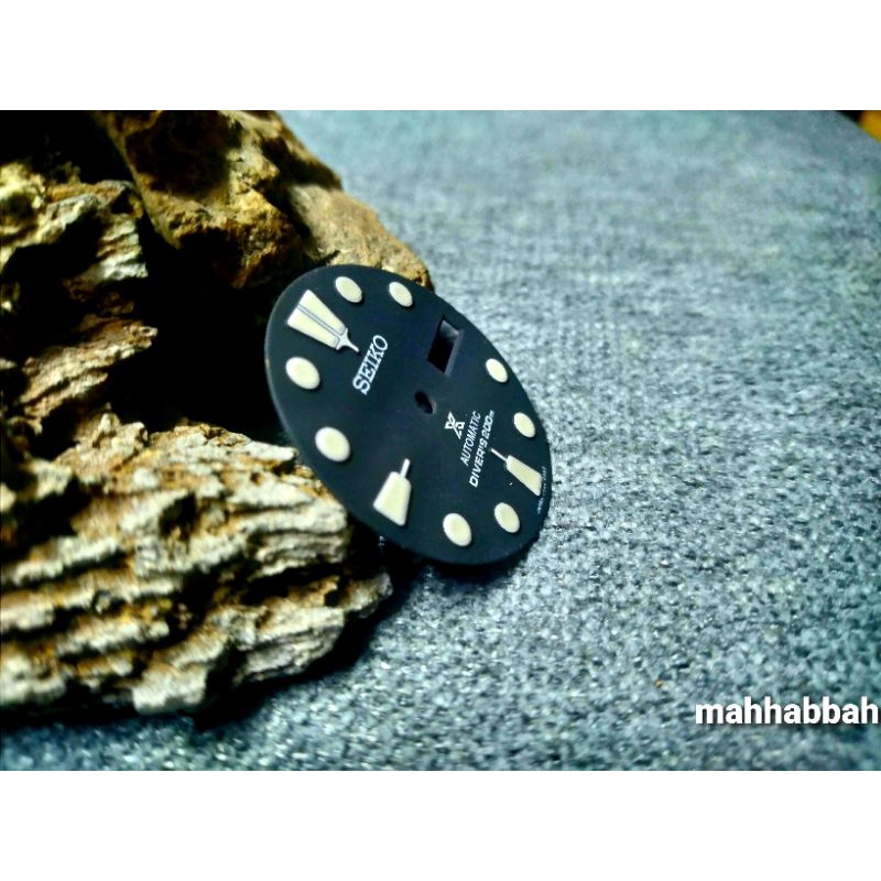 dial plat seiko mod black doff diver