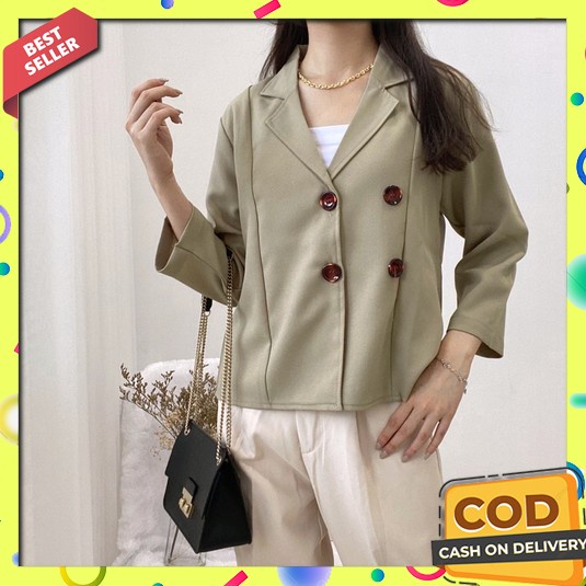 Blazer Jas Wanita /Jas Kerja Wanita / Blazer Kantor Wanita / Blezer Wa Alice Outer / Blazer Hijab Ba