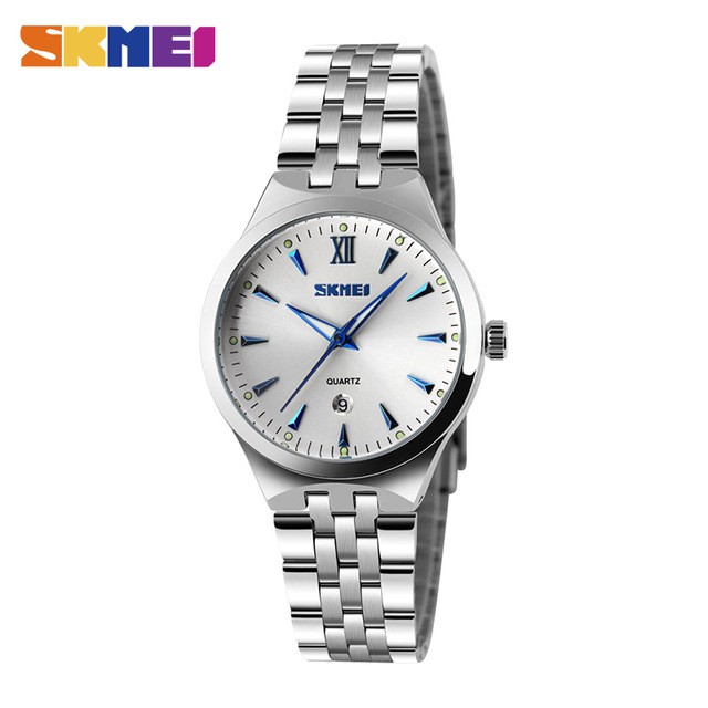 SKMEI 9071 Jam Tangan Pria Wanita Analog Tali Stainless WATCHKITE WKOS