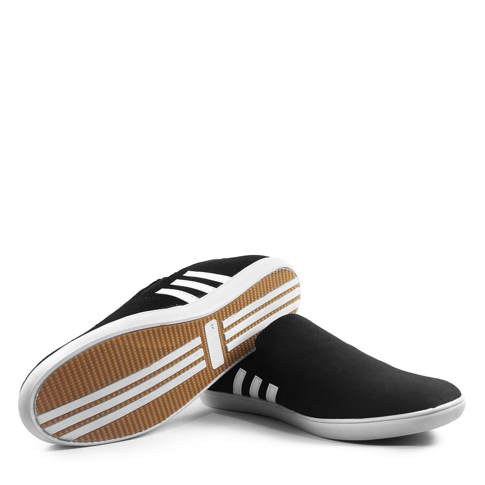 SM88 - PROMO!! Sepatu Murah Slip On Pria Adidas D3p Hitam Kasual Selop Santai Kerja Cowok Keren