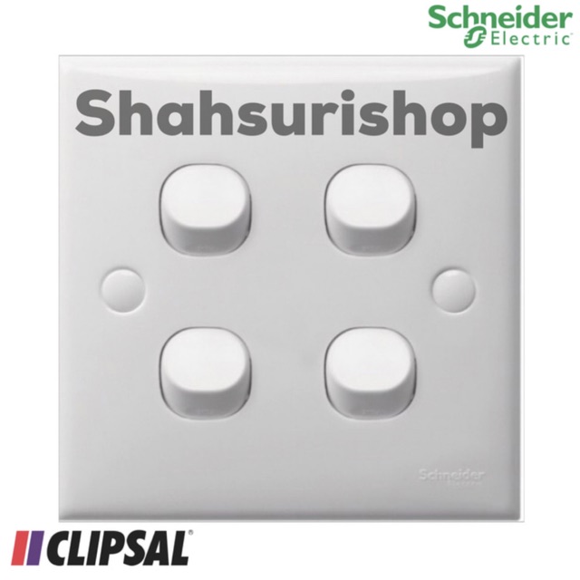 SAKLAR QUAD ISI 4 SCHNEIDER CLIPSAL CLASSIC INBOW