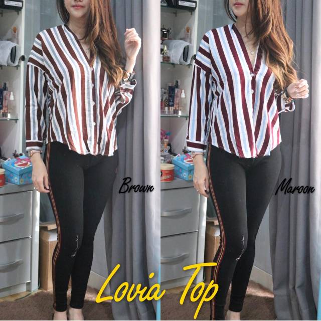 Ready 4 warna BC Lovia Top / Blouse wanita kekinian