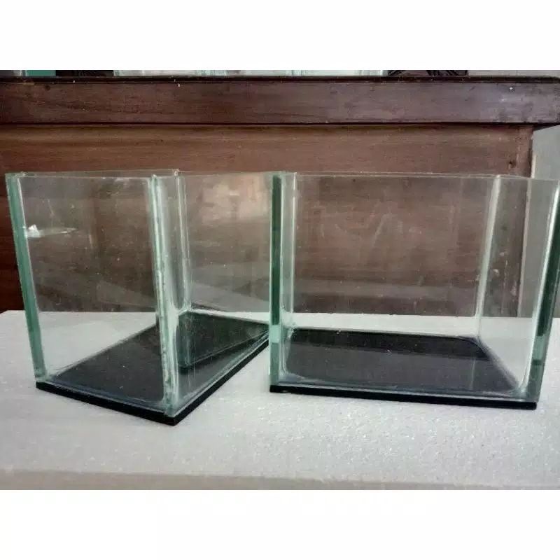 aquarium kaca mini/aquascape /soliter custom ikan cupang uk:15x10x12 cm/1pcs
