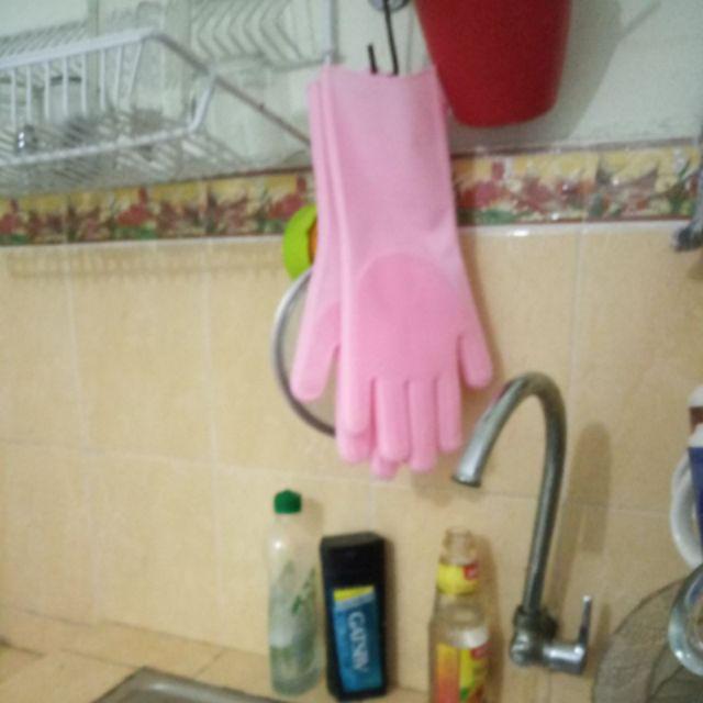 Sarung Tangan Masak Silikon / Magic Glove Brush 1 Pasang Sarung Tangan Cuci Piring