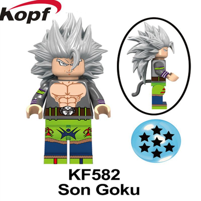 Mainan Anak Action Figure Lego Dragon Ball Son Goku KF582 Minifigure Lego Marvel Avengers Naruto