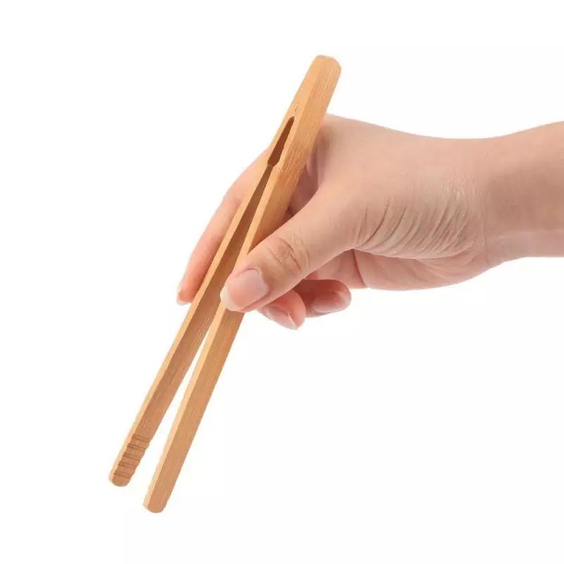 Bamboo Tweezers Tea Clip / Klip Teh Pinset Bambu / Alat Penjepit Teh