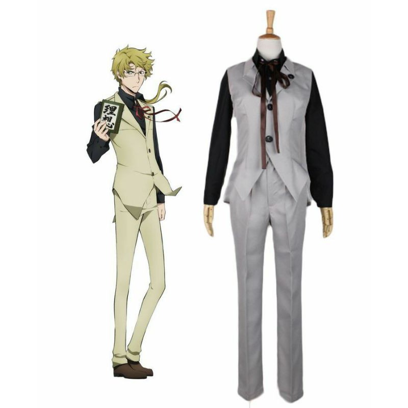 Bungou Stray Dogs Kunikida Doppo Cosplay Costume Anime Male