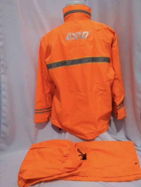 Axio jas hujan Original warna hijau stabilo dan Orange