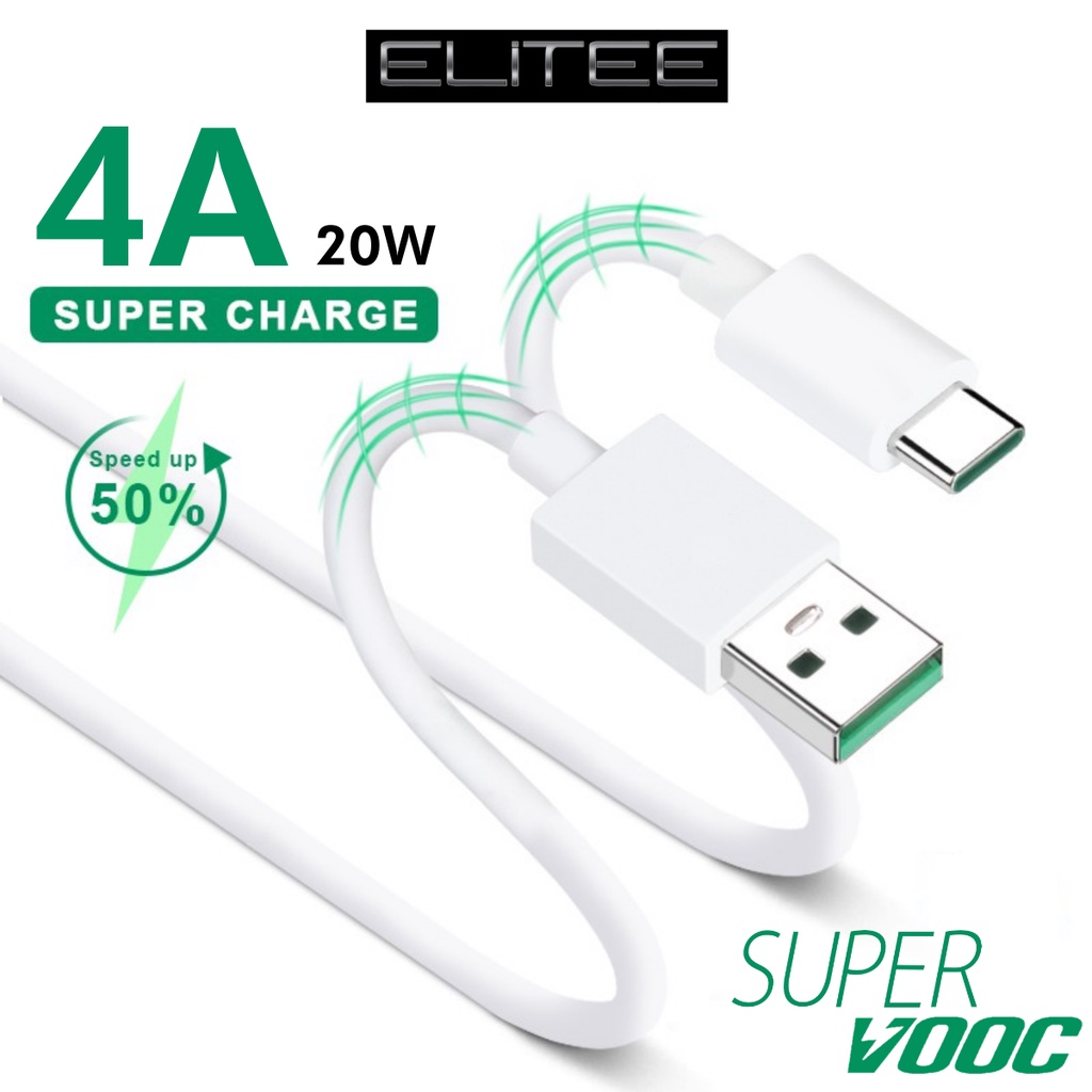 Kabel Data OPPO Type C VOOC 5V/4A Fast Charging