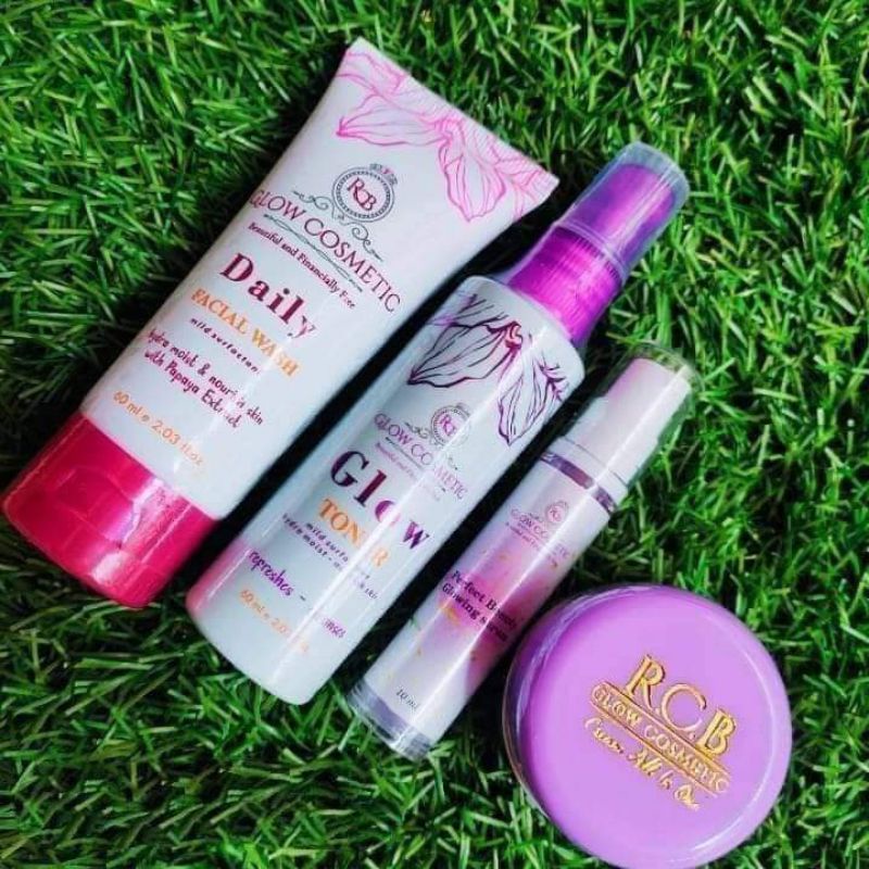 (COD)RCB GLOW PAKET LENGKAP(KUWALITAS PREMIUM)BPOM/PAKET GLOWWING RC