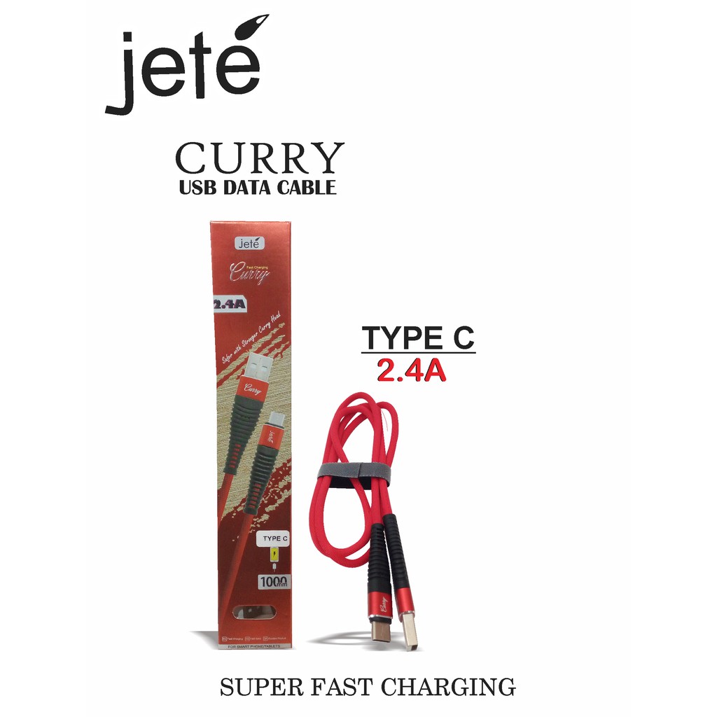 KABEL JETE CURRY  TYPE C 2.4A  PACKING