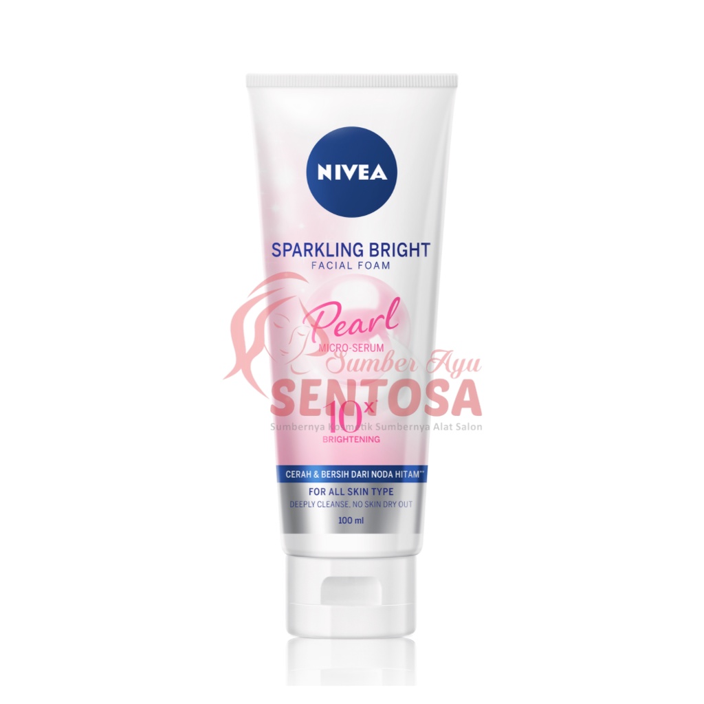 NIVEA SPARKLING BRIGHT FACIAL FOAM PEARL 100ML