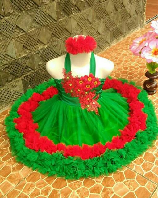 Dress tutu petite pelangi