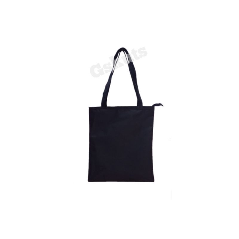 Tas tote bag hitam polos