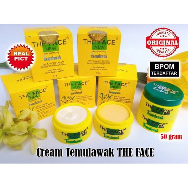 New The Face Temulawak Day And Night Beauty Whitening Cream Bpom/COD/SALE