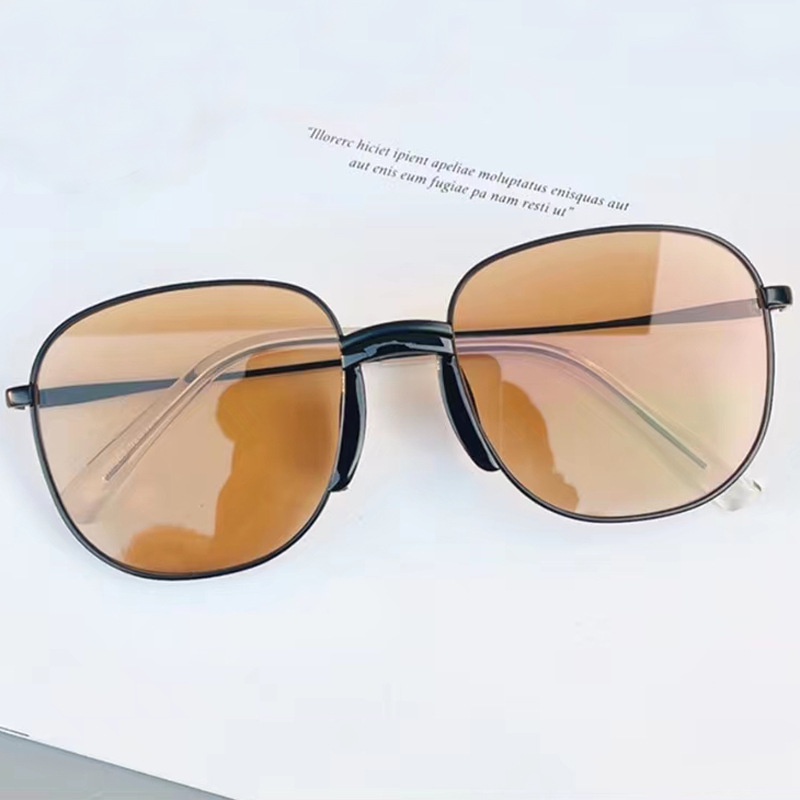 Kacamata Hitam Polarized Pelindung UV Anti Blue Light Bentuk Bulat