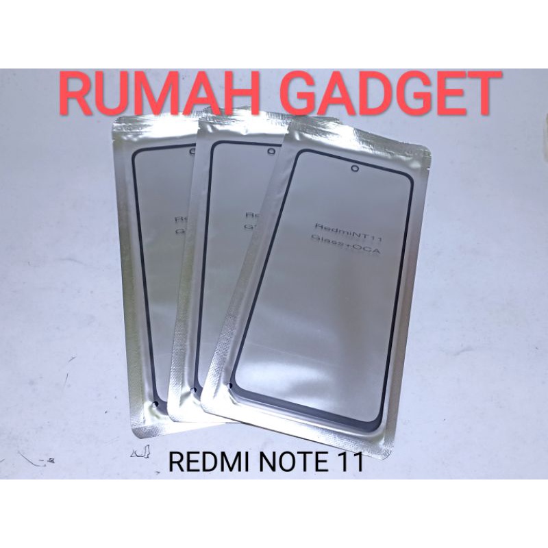 KACA DEPAN LCD+LEM OCA REDMI NOTE 11 REDMI NOTE 11 PRO 4G REDMI NOTE 11 PRO 5G