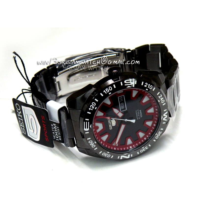 Seiko 5 Sports SRP749K1 Automatic Black-Red Dial | Jam Pria SRP749