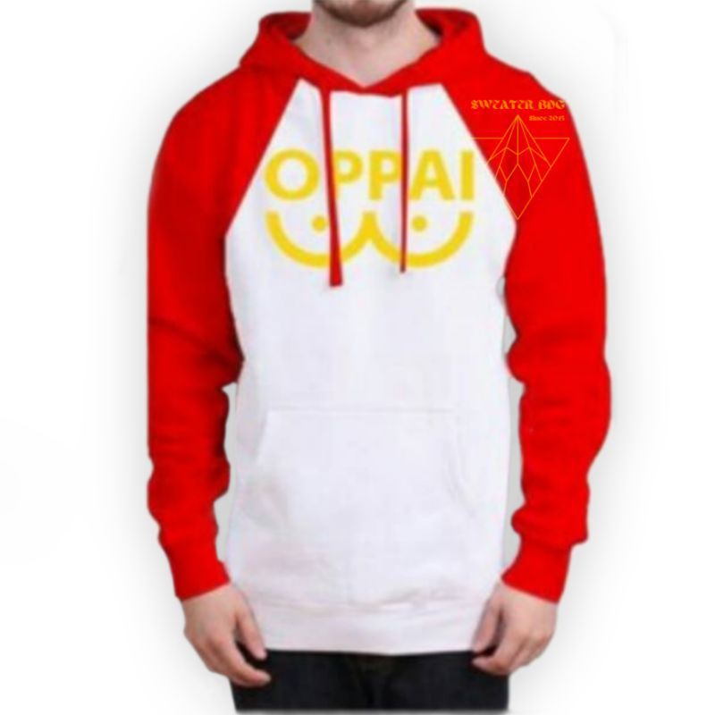 Jaket Hoodie Sweater Anime OPPAI Onepuchman Saitama ALL SIZE Distro Murah Pria