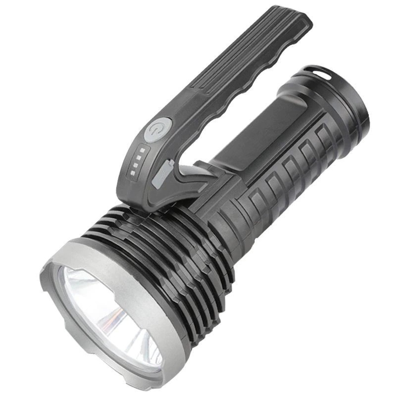 Senter Portable Flashlight USB Rechargeable T6+COB 1000 Lumens - SL02 - Black