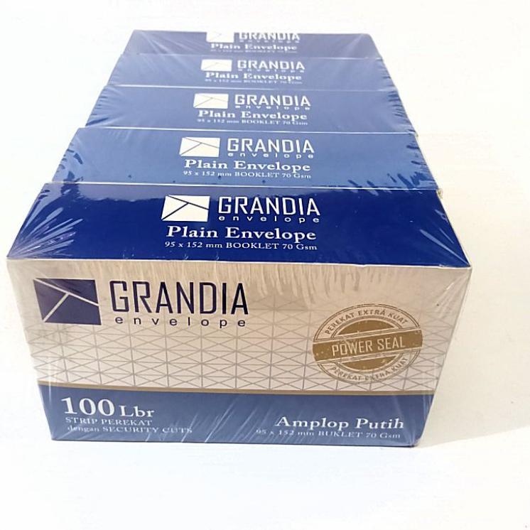 

Qq7Q1--AMPLOP PUTIH GRANDIA PER 1 PAK ISI 100 PCS